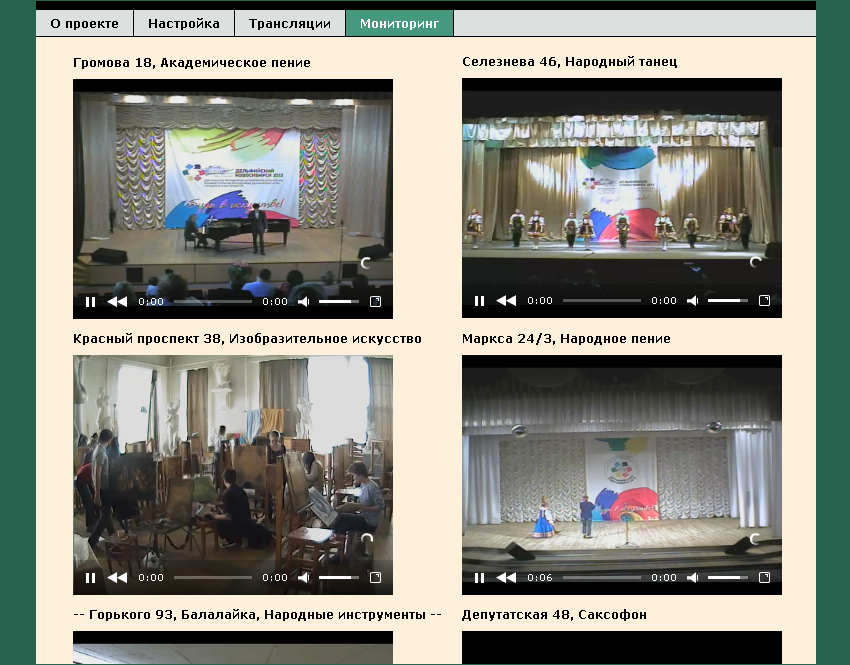 Интернет-трансляция проекта "Дельфийский Новосибирск - 2013" - фрагмент рабочих материалов